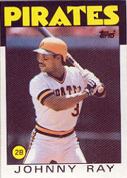 1986 Topps Baseball Cards      615     Johnny Ray